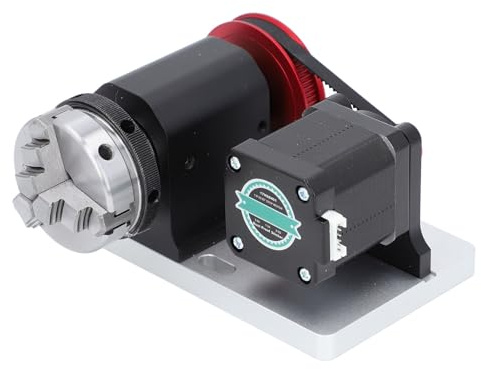 CNC Rotary Module Kit, CNC Rotary Axis 4th Axis, Belt Reduction Ratio: 4:1 Chuck Diameter 4mm-60mm Fourth Axis Rotary Axis to Auxiliary Engraving for TTC450 CNC Milling Machine