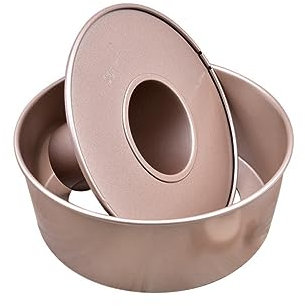 GRIRIW Bordi Spessi Arrotolati Stampo Per Torta Antiaderente Fondo Acciaio Carbonio Pesante Stampo Rotondo Per Budino Distribuzione Uniforme Del Calore