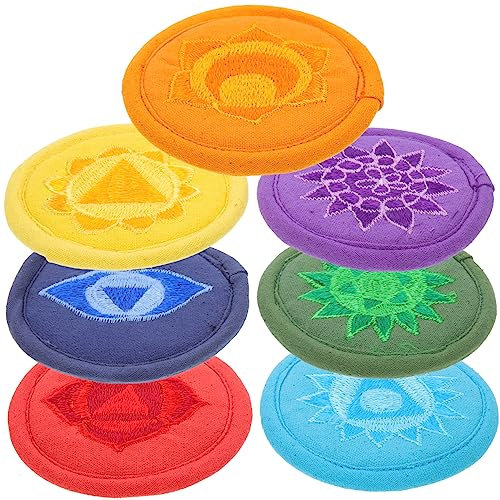 TOYANDONA 7stücke Buddhistisches Klangschalenkissen Tibetische Schalenunterlage Buddha-klangschalenkissen Gebetsschalenkissen Buddhistische Schalenmatte Tibetisches Klangschalenkissen Buddhi