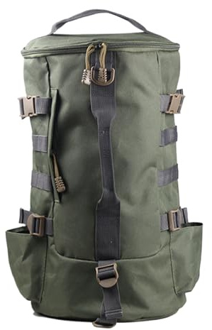 Tktouci Sac À Dos De Pêche | Sac De Rangement pour Matériel De Pêche avec Porte-Cannes,Accessoires pour Appâts, Moulinet et Équipement, Sac Organisateur pour Randonnée, Lac et Courts Séjours Camping