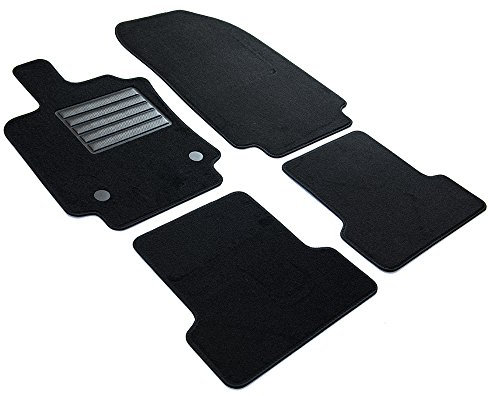 MDM SP-4106 Fußmatten Velours Autoteppich passend für Renault Clio 4 10.2012>08.2019, black