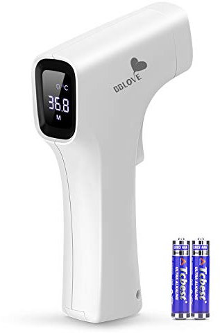 IDOIT Termometro professionale medico Termometro digitale a distanza 15-50MM Termometro frontale infrarossi con Indicatore intelligente febbre Memoria 32 letture per adulti neonati bambini