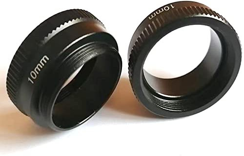 2x Metal 10mm Connector Screws Video Camera Lens C-CS Mount Adapter Circle Rings For Increasing Distance Lens And Image Sensor Conversion Between C To CS Interface Photo-graphy Parts Accessories