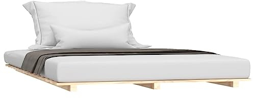 vidaXL Estructura de Cama de Madera Maciza de Pino 140x190 cm