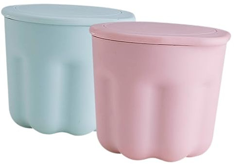 BELLIFFY 2sets Makeup Brush Cleaning Box Silicone Rinsing Bowl Brush Cleaning Supplies