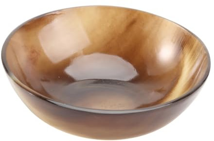 VINTORKY Natural Horn Shaving Bowl Shaving Soap Bowl for Men for Beard Care Routine for Daily Use