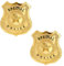JAWUZ 2 Piezas Insignia De La Policía,Placa De Policía,Juego De Simulación Policía Insignia,Insignia,Policiales Juguete De Juego,Policía Accesorios De Disfraces Para Carnaval Halloween(Dorado)