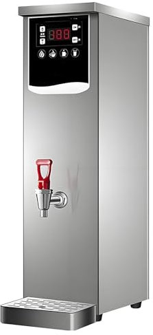 GJBMXSM Dispensador Comercial Agua Caliente, Hervidor Eléctrico Encimera, Máquina de Agua Caliente, Control Temperatura 30-100°C, para Té Boba, Café, Oficinas y Restaurantes, 2500W,30L