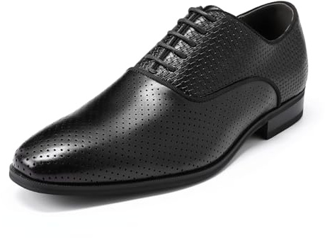 YFFUSHI Formell vävd textur snörning derby skor affärer lätta brogues Oxfordskor eleganta bekväma derbys