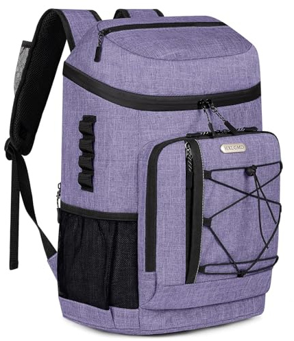 Backpack Coolers Insulated Leak Proof 30 Cans with Reusable Ice Packs, 2 Insulated Compartments Cooler Bags Portable Lightweight Beach Travel Camping Lunch Backpack for Men and Women