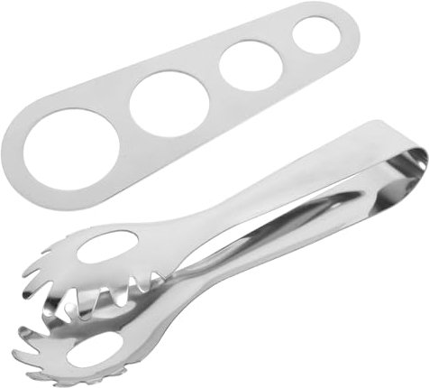 UTHCLO Medidor De Pasta Varilla Para Espaguetis Pinzas Inoxidable Cucharas De Porciones