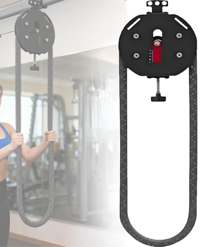 Rackmonterad Ändlös Reptränare 66 Lbs Justerbar Motståndskabelmaskin For Power Rack Helkroppsfunktionell Tränare Hemmagym Kommersiell Fitness(Red)