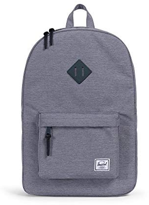 Herschel Unisex-Erwachsene Heritage Rucksack, Mittelgrau Crosshatch, Classic 21.5L
