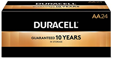 Duracell MN1500BKD Alkaline Battery with Duralock, Size Aa, Shape, (Pack of 144)