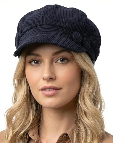 Cool4 Grobcord ballongmössa sammet optik Cord Bakerboy mössa Chemo Cap Visor A06