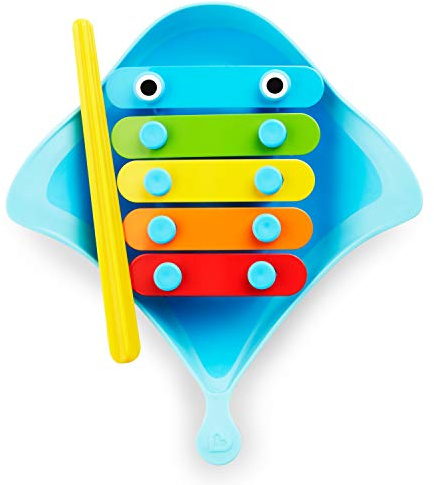 Munchkin Dingray Musical Bath Toy | Fun Baby Bath Toy for Toddlers and Children | Baby Essentials | Blue