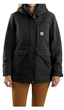 Carhartt Super Dux Relaxed Fit Insulated Tradizional Coat, Nero, XL Donna