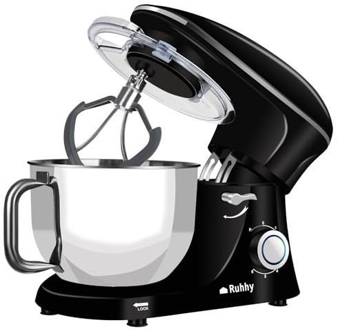 Robot de cocina con muchos accesorios, cuenco de acero inoxidable 16745, incluye batidor