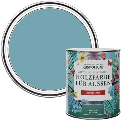 Rust-Oleum Blue Mould-Resistant Garden Paint In Gloss Finish - Belgrave 750ml