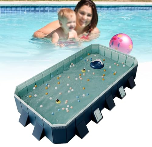 ZXINXIN Piscina para Perros, Piscina Plegable Grande para Perros, Piscina para Mascotas, bañera portátil Antideslizante para Perros para Interiores y Exteriores 400cm
