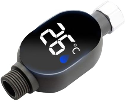 Wassertemperaturmonitor - Dusche LED -Thermometer | Wasserdichte Duschthermometer mit digitalen LED-Bildschirmen in Echtzeit Wassertemperatur Sicher für Zuhause Bad Küchenbad Genau einfach zu
