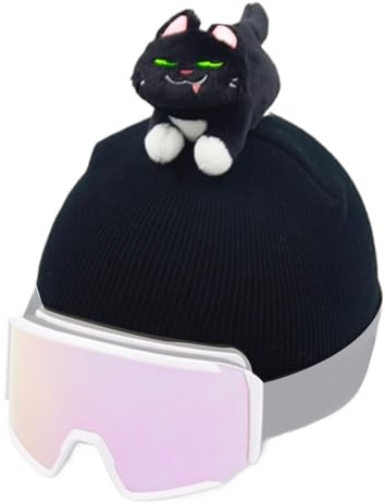 Protection de casque - Cagoule chat mignon lavable Housse de protection pour casque de ski | Femmes Hommes Garçons Filles, Cyclisme Sports de plein air, Snowboard Sports d'hiver, Équipement de