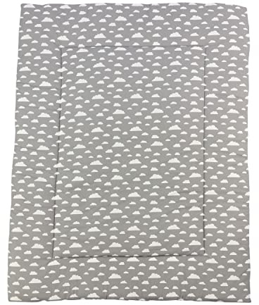 Puckdaddy Manta rastrera Nubes Gris, Manta Reversible 2 Caras