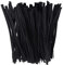 Faconet® 100 Stück Twist Ties Twistband Abschnitte in verschiedenen Längen und Farben verfügbar Kabelbinder Tütenverschluss Beutelverschluss, Bindedraht Kunststoff mit Drahteinlage (200 MM, Schwarz)
