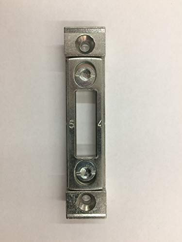 effedielle INCONTRO CONTROPIASTRA REGISTRABILE AGB PER SERRATURA MULTIPUNTO E FERRAMENTA PER BALCONI AD INCASSO, MISURA INCASSO 82mm LUNGHEZZA TOTALE 84mm LARGHEZZA 18mm PROFONDITA' 8 mm.AGB