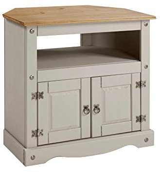 Corona Furniture Corona Grey Wax Corner TV Unit