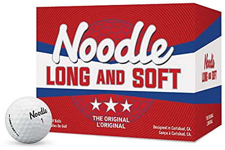 TaylorMade Golf Uni – Erwachsene Noodle Long & Soft Golfball, Weiss/opulenter Garten, 15 BP