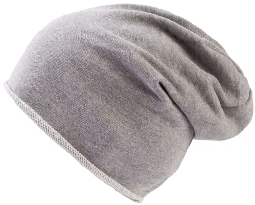 Generico Cuffia Lunga Atlantis Brooklin Estiva Leggera Estate Beanie Unisex Summer Freddo (Grigio Chiaro)