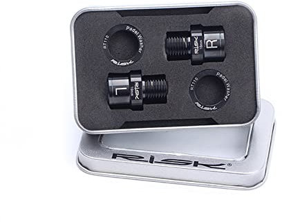 Huamengyuan Fahrrad Pedalverlängerung, 16mm/20mm, Titanlegierung, Langlebig, Klickpedal, Schwarz, für Mountainbike