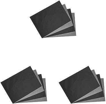 3 set 100 stycken A4 kolpapper svart läsbart grafitöverföring spårning målning återanvändbara konstytor kopieringspapper