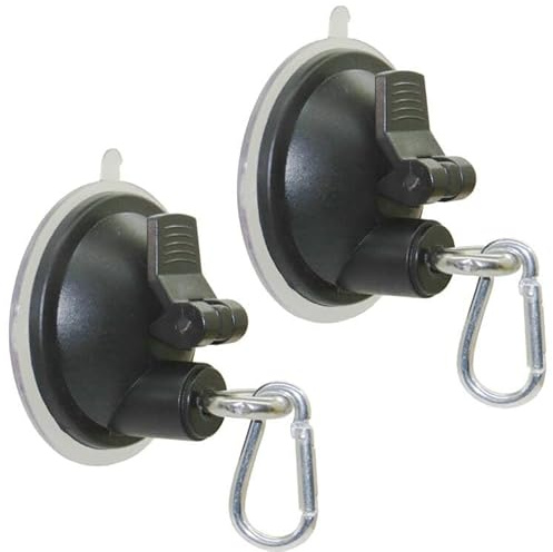2Pack Suction Cup Hooks Cleat for Pet Dog & Cat Bathtub, Shower & Bathing Tether, Pet Grooming Loop, Dog Grooming Tub Leash - No Leash