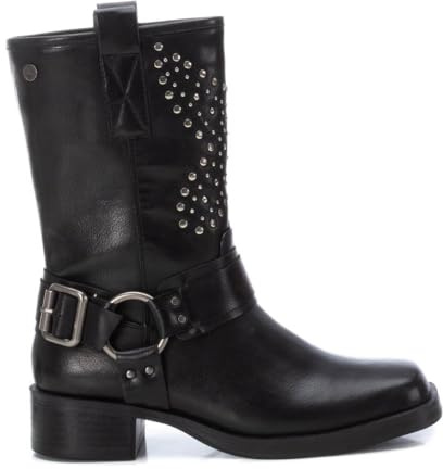 XTI - Botín Mujer Negro - Calzado Cómodo y Versátil - Moda casual - Modelo 14299903 (Talla 37)
