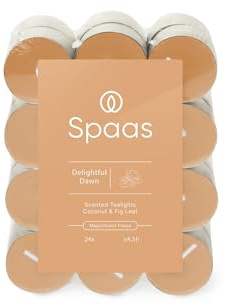 Spaas Bougies Chauffe-plats Parfumées block pack x24 4,5h - Delightful Dawn
