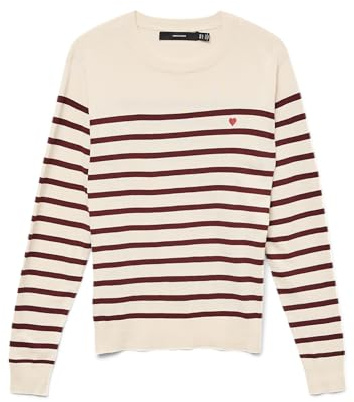 VERO MODA Vmdory Ls O-Neck Pullover Boo Vmdory Ls Pull à col Rond Boo Femme (Lot de 1)