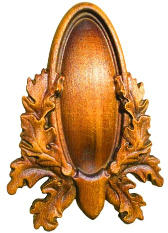 Trophy Shield - Tavola in legno di faggio massiccio, per trofei da caccia, corna come cinghiale, cervo, capra (K8-21) (rovere rustico)