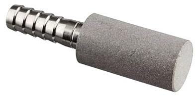 0.5/2 Micron Stainless Steel Diffusion Stone for Home Brewing, Wine Making – 1/4 Barb, Carbonation & Aeration Stone – Even Bubble Diffusion (1 Pack)(2 Micron)