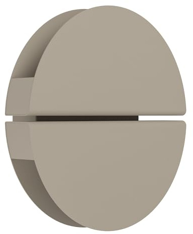 EGLO LED-lampa vägglampa Pianosa, inomhus med indirekt ljus | rund metallampa i sandfärg, varm- till kallvitt ljus, Ø 18 cm