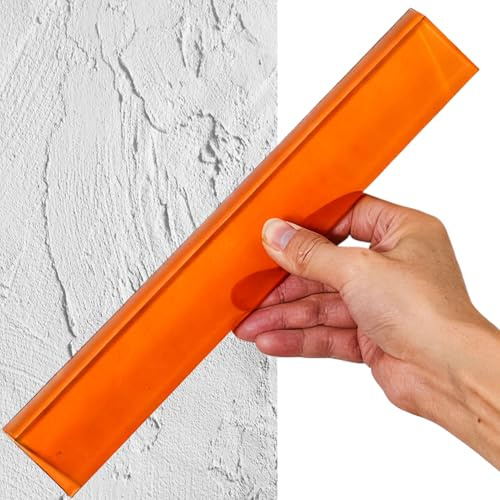 Outil de finition pour plaques de plâtre - Spatule Oxford avec forte résistance à l'usure - Outil de lissage à 45 degrés pour le traitement des - Pour rénovation, construction, peinture au latex