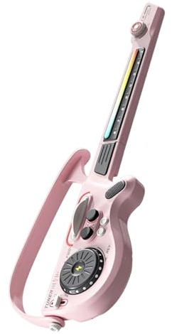 Guitare pour – 27,6 Pouces, Jouet Musical électrique Pliable en ABS | Kit éducatif de démarrage, Guitare Lumineuse colorée, , garçons, Filles, Adolescents, Voyage, Classe, Maison, Noël,