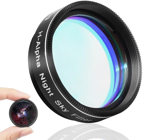 Astromania Telescope Filter, 1.25 Inches Narrowband Hydrogen Alpha Filter, Galaxy Night Sky H-Alpha Nebula Filters for Astronomy Telescope, Telescope Accessories Light Pollution Filter
