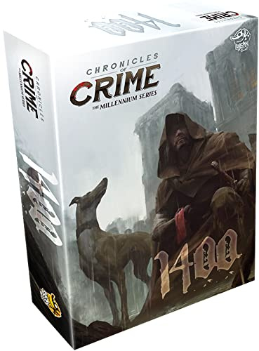 LUCKY DUCK GAMES - Chronicles of Crime Millenium - 1400 | Cooperative Board Game | English Version | 1-4 Players | Ages 12+ | 60-90 Minutes | Murder Mystery Game, Mixed Colour