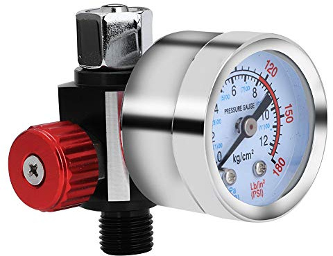 Mini Régulateur de Pression d'Air avec Jauge, Port G1/4, pour Pistolet de Pulvérisation de Peinture en Aérosol