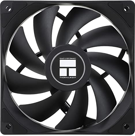 Thermalright TL-C12C CPU Fan, 120mm Case Cooler Fan, 4Pin PWM Silent Computer Cooling with S-FDB Bearing Included, Up To 1550RPM PC Cooling