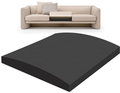 Gommapiuma Cuscino per Divano, Gommapiuma per Imbottitura Cuscini Divani, Sedie, Poltrone Alta Densità 40, Lastra Gommapiuma Comfort Elevato, Schiuma di Riparazione Divano, 50 x 50 x 8 CM (1 Pezzi)