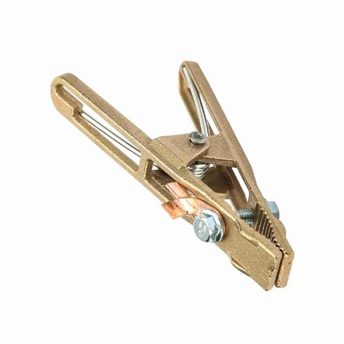 Tbest Accesorios de Soldadura y Corte, 260 300 500A Material de Latón Abrazadera de Tierra de Soldadura A Tierra en Forma de A para Máquina de Soldar 500A (260A)