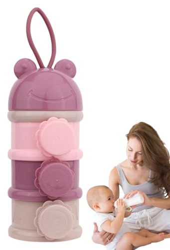 Dispensador de fórmula para bebés: contenedor de almacenamiento de leche en polvo de 3 capas, caja de alimentos portátiles a prueba de humedad, organizador de biberones de viaje | Tanque de leche de l